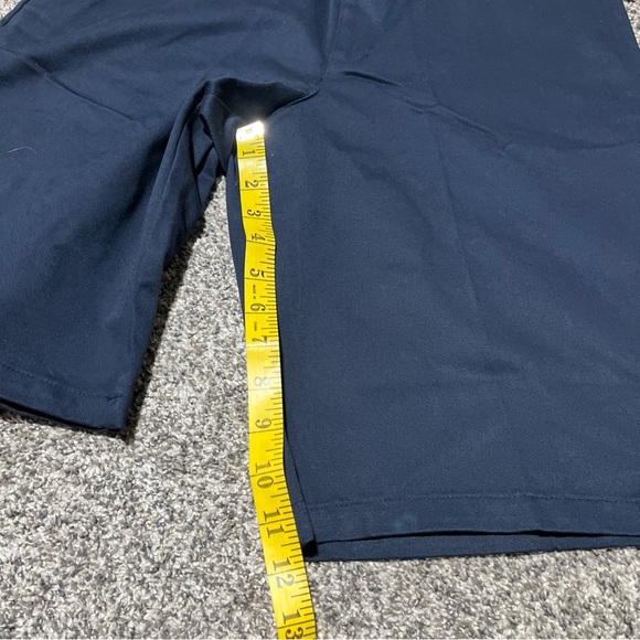 NEW DOCKERS NAVY BLUE BOYS SZ 33 HUSKY UNIFORM FLAT FRONT SHORTS Adjust - Picture 3 of 13